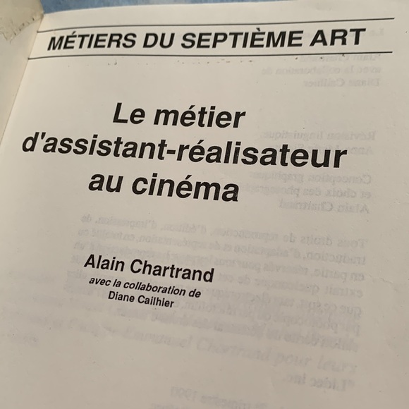 Le Métier d'assistant-réalisateur au cinéma - Alain Chartrand - BOOK FRENCH - Picture 4 of 7